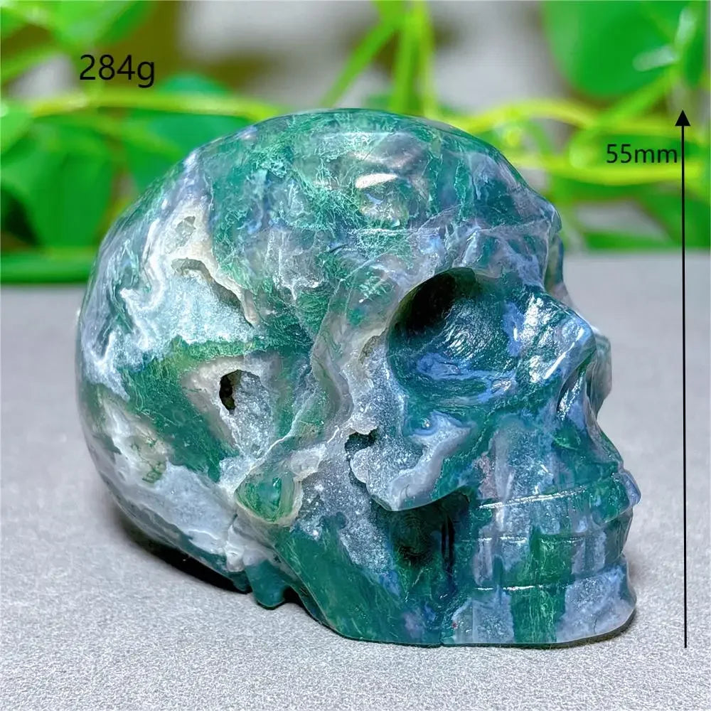 Blue Ocean Jasper Skull-ToShay.org