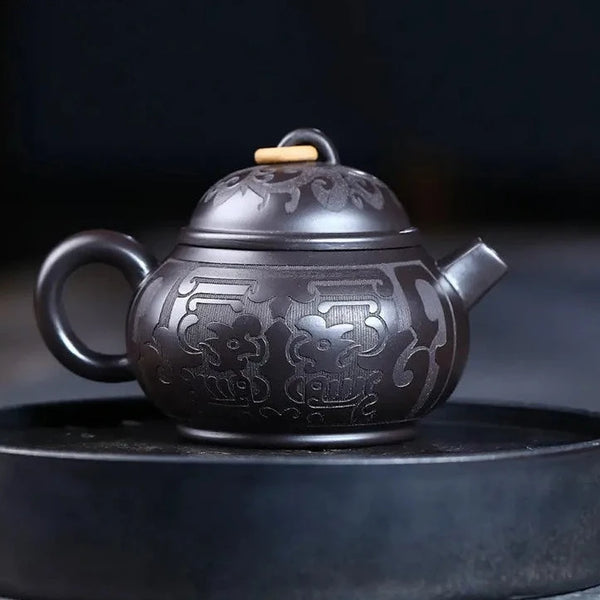 Black Clay Tea Pot-ToShay.org