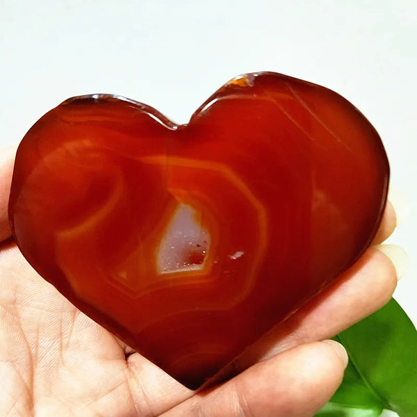 Red Agate Geode Heart-ToShay.org