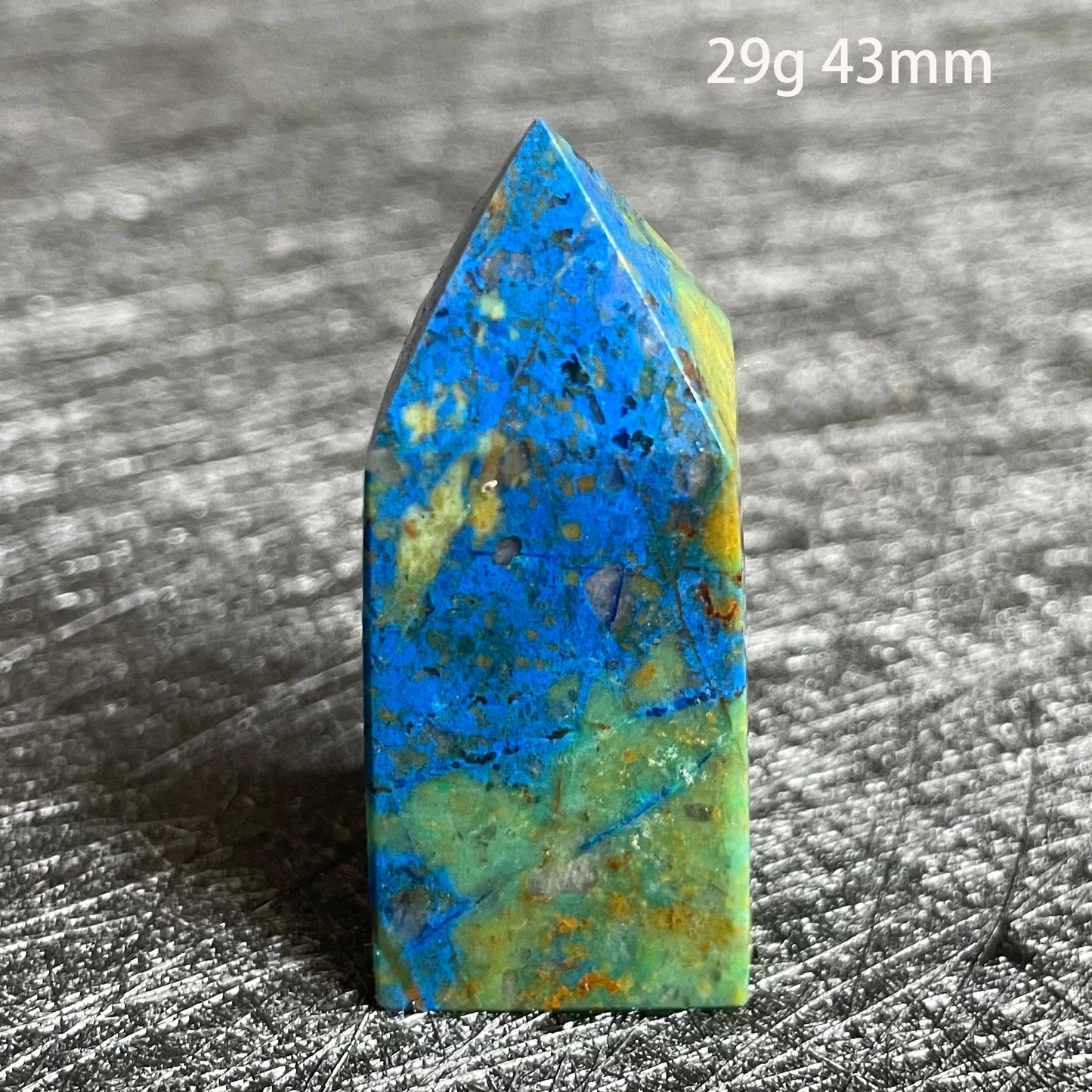 Blue Azurite Malachite Point-ToShay.org