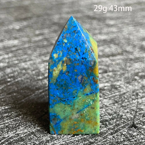 Blue Azurite Malachite Point-ToShay.org