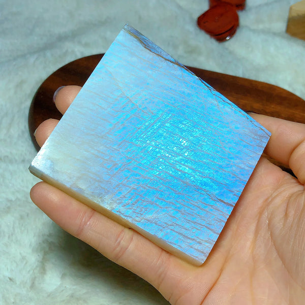 Green Moonstone Slice-ToShay.org