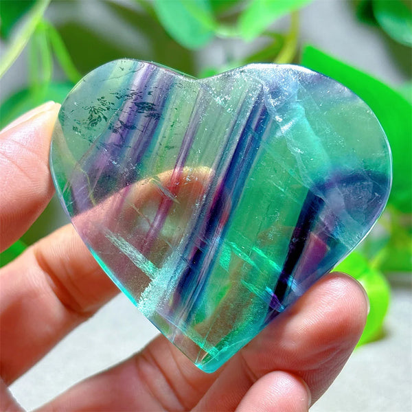 Rainbow Fluorite Heart-ToShay.org