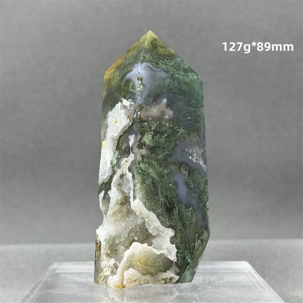 Green Aquatic Agate Tower-ToShay.org