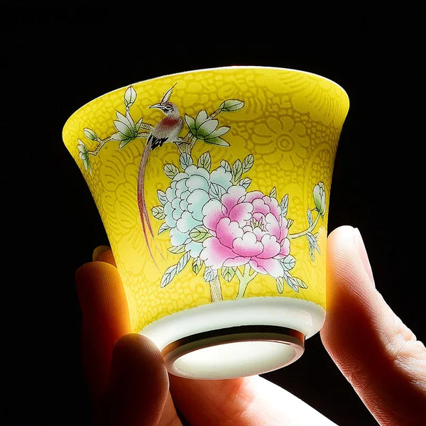 Enamel Porcelain Teacups-ToShay.org