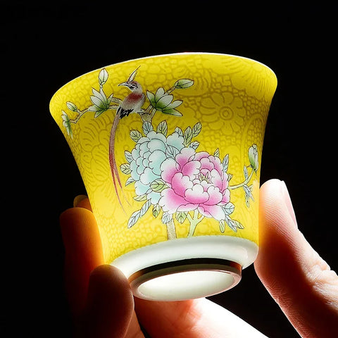 Enamel Porcelain Teacups-ToShay.org