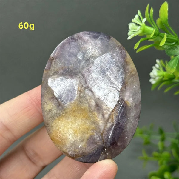Purple Lepidolite Palm Stone-ToShay.org