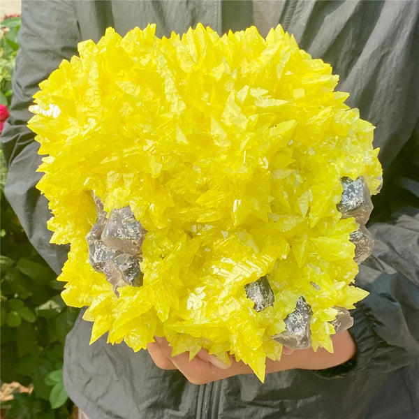 Yellow Sulphonite Crystal Cluster-ToShay.org