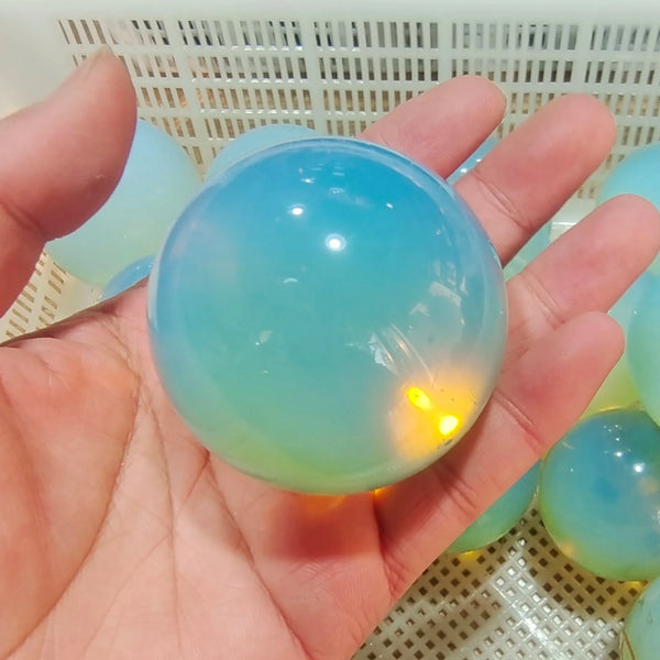 White Opalite Ball-ToShay.org