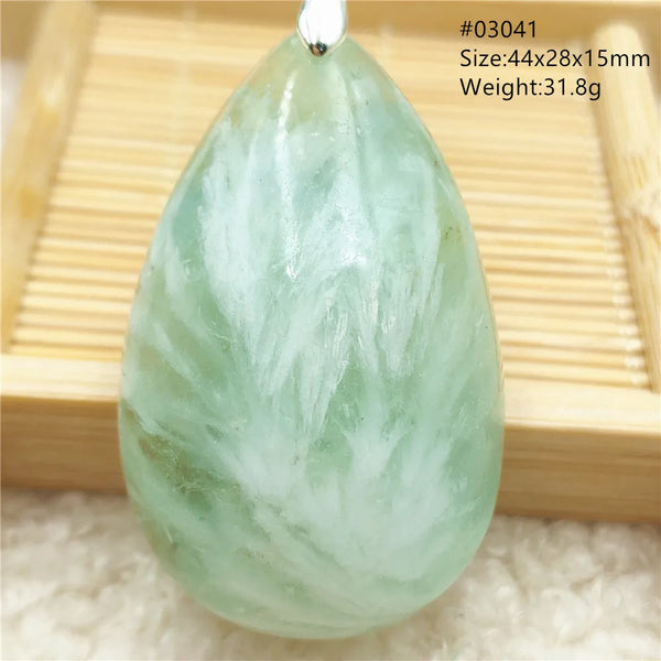 Green Blue Fluorite Pendant-ToShay.org