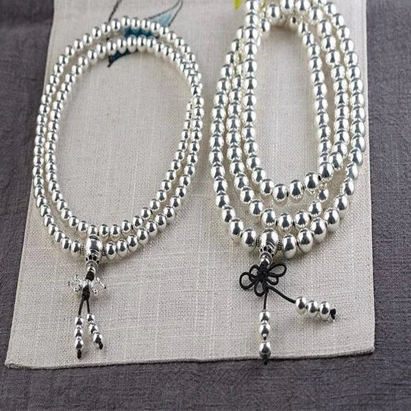 Silver Bead Bracelet-ToShay.org