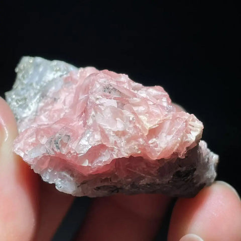 Pink Rhodochrosite Pyrite Quartz-ToShay.org