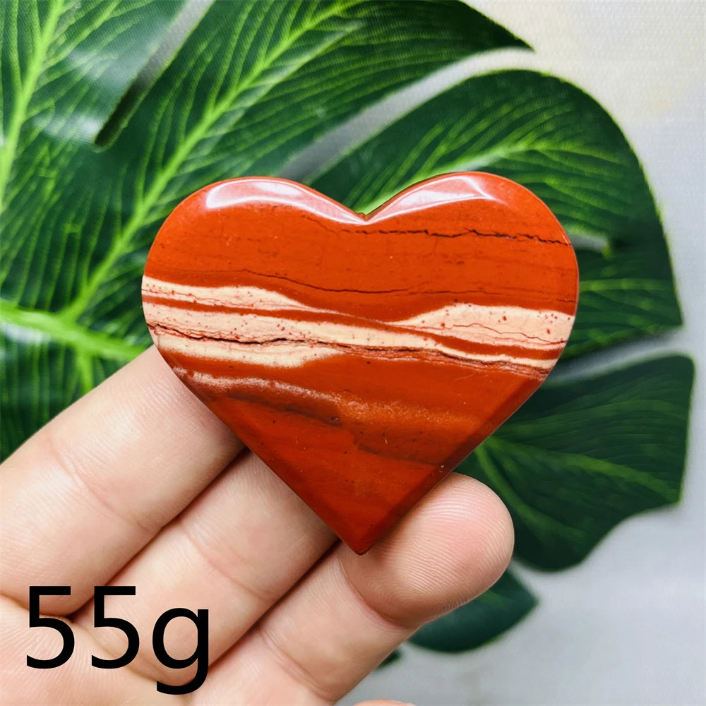 Red Jade Agate Heart-ToShay.org