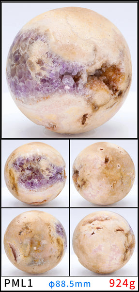 Pink Quartz Cluster Ball-ToShay.org