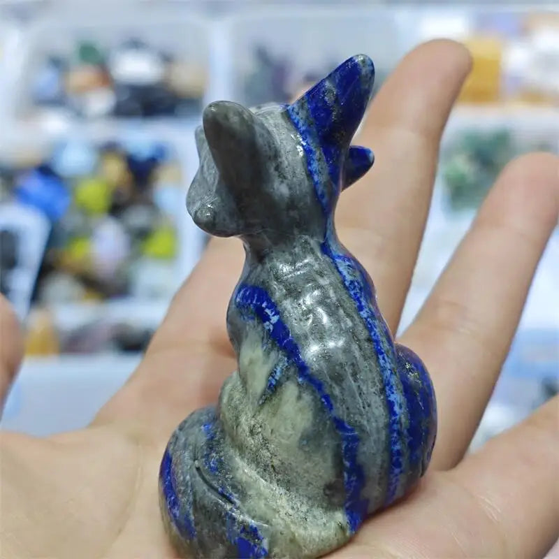 Green Moss Agate Fox-ToShay.org