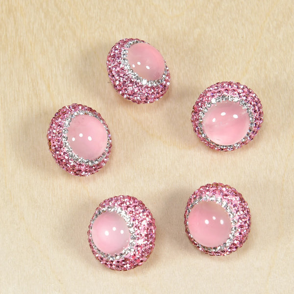 Pink Rose Quartz Rhinestone-ToShay.org