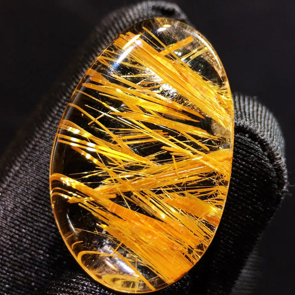 Gold Rutilated Quartz Pendant-ToShay.org