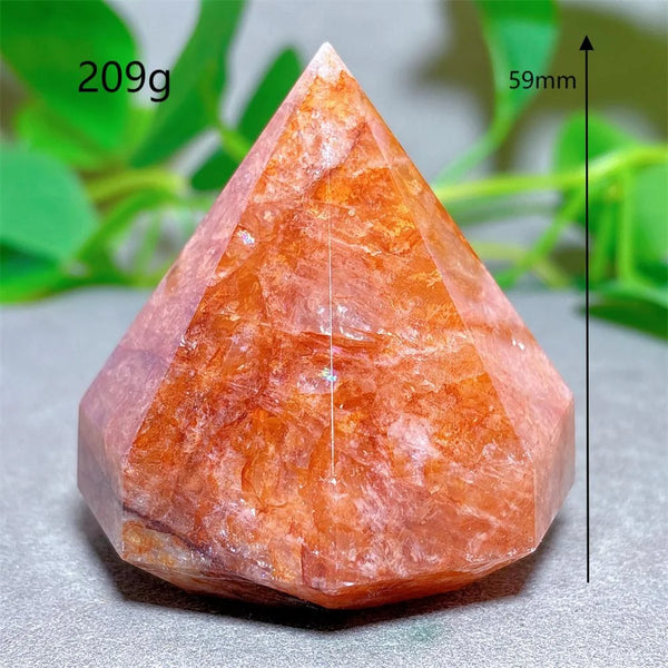 Red Fire Quartz Diamond Tower-ToShay.org