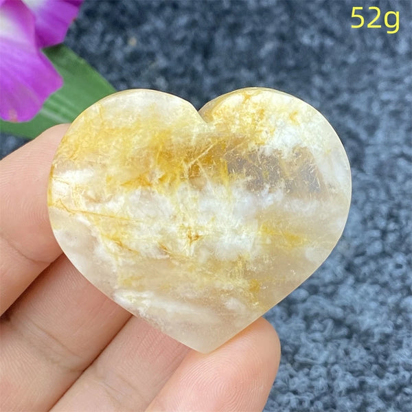 Yellow Ghost Crystal Heart-ToShay.org