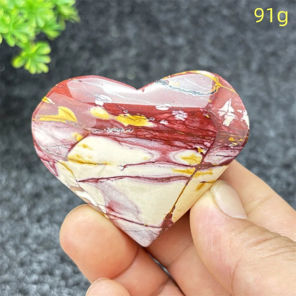 Yellow Moritzite Stone Heart-ToShay.org