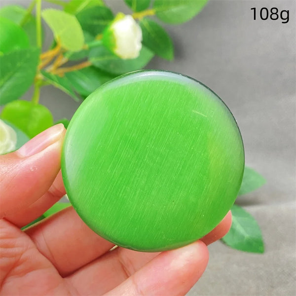 Green Cats Eye Pendant-ToShay.org