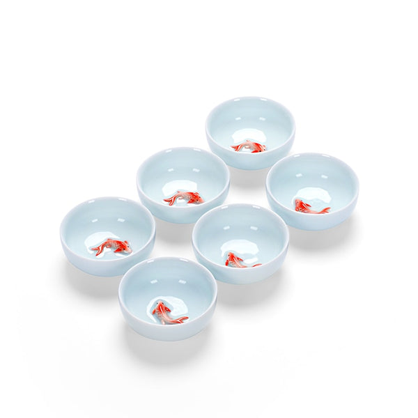 Goldfish Tea Cups-ToShay.org