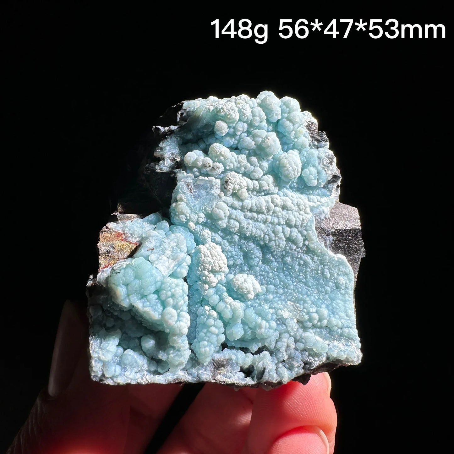 Blue Gibbsite Crystal-ToShay.org
