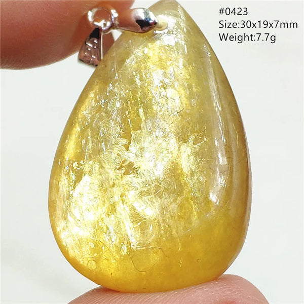 Gold Lepidolite Flash Pendant-ToShay.org