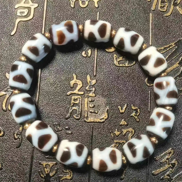 Tibetan Agate Dzi Bracelet-ToShay.org
