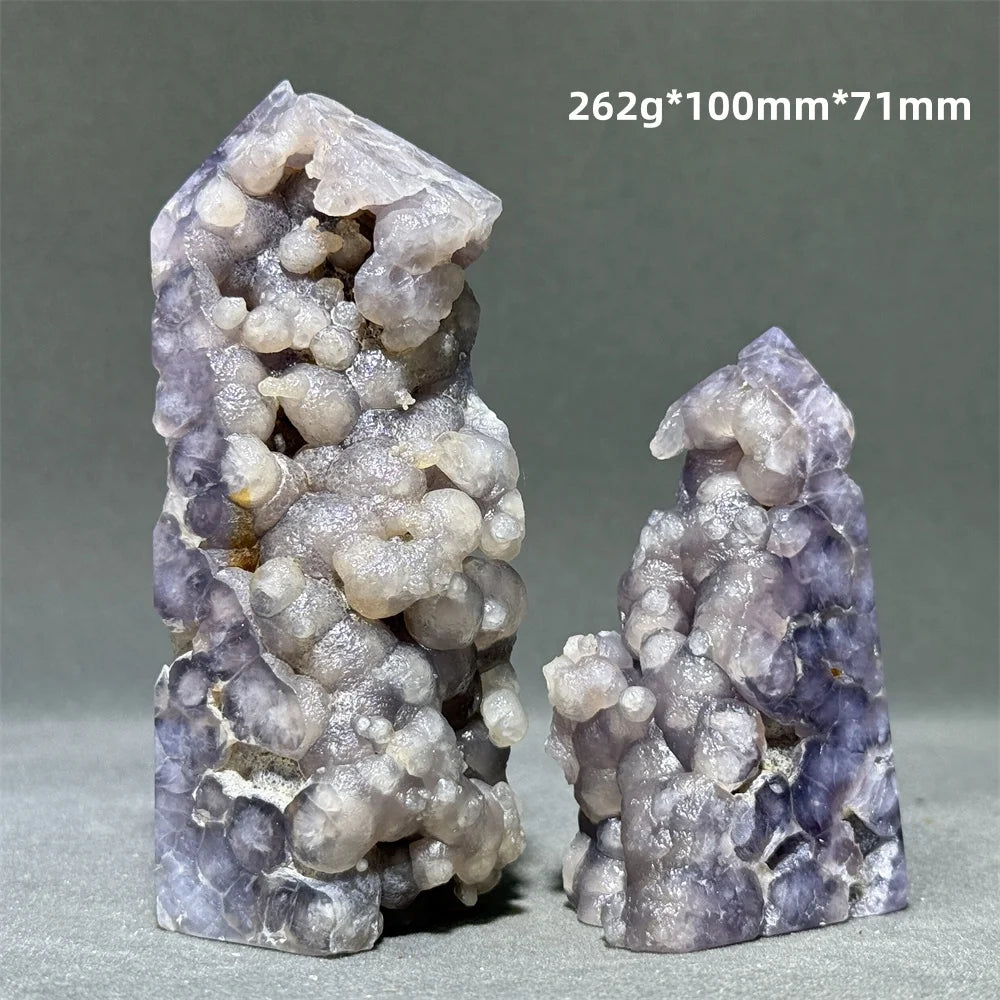 Purple Grape Agate Quartz Tower-ToShay.org