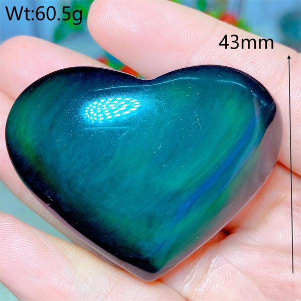 Rainbow Obsidian Heart-ToShay.org