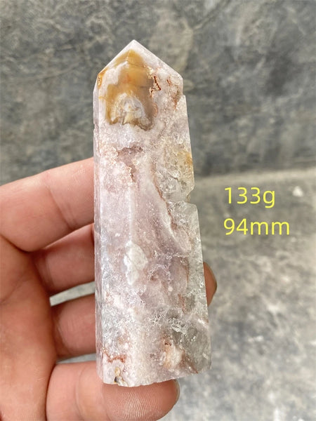 Pink Amethyst Cherry Blossom Agate-ToShay.org