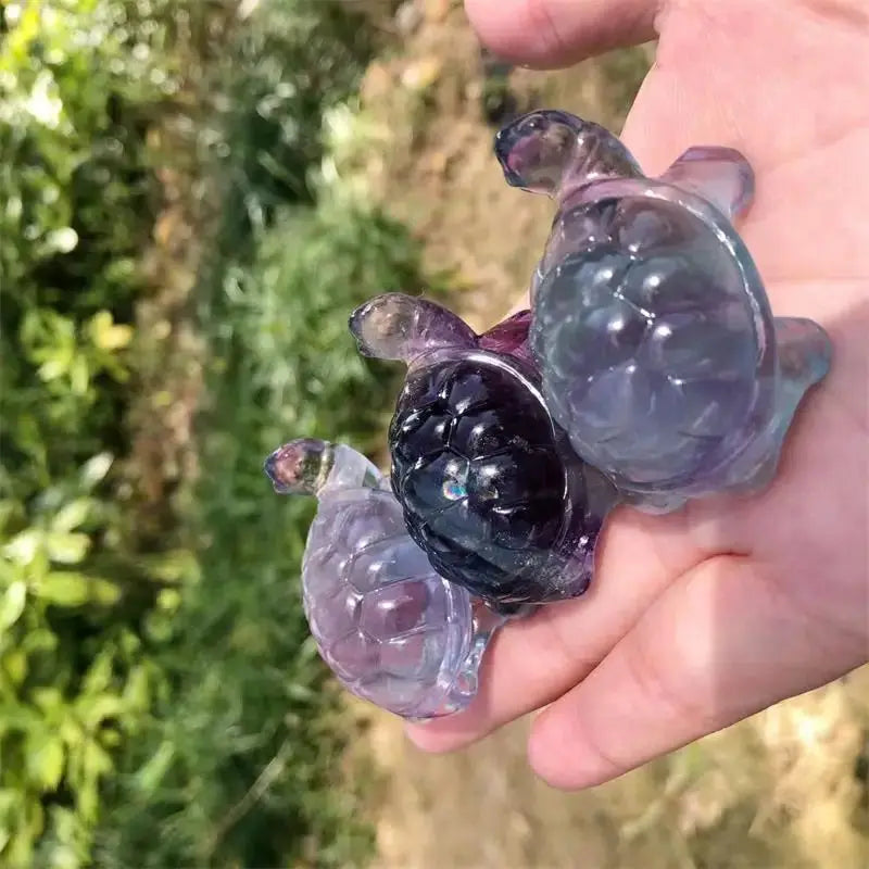 Rainbow Fluorite Turtle-ToShay.org