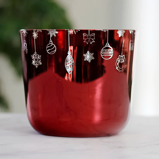 Red Christmas Singing Bowl-ToShay.org