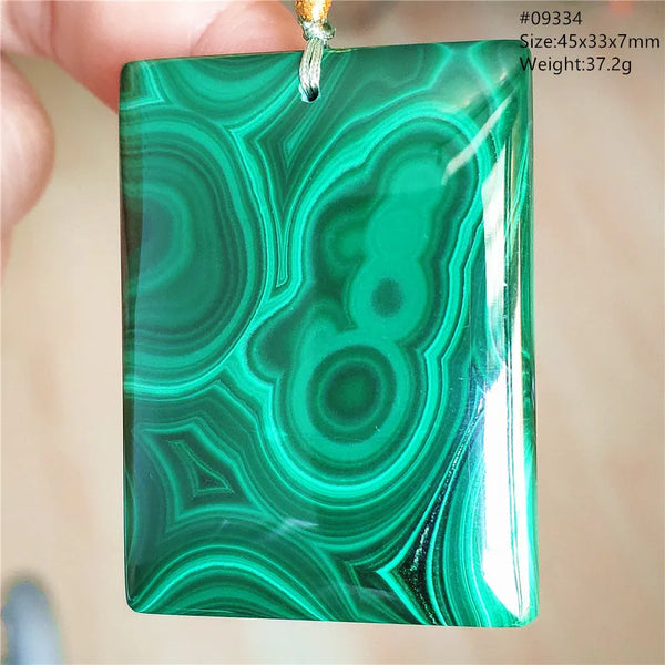 Green Malachite Chrysocolla Pendant-ToShay.org
