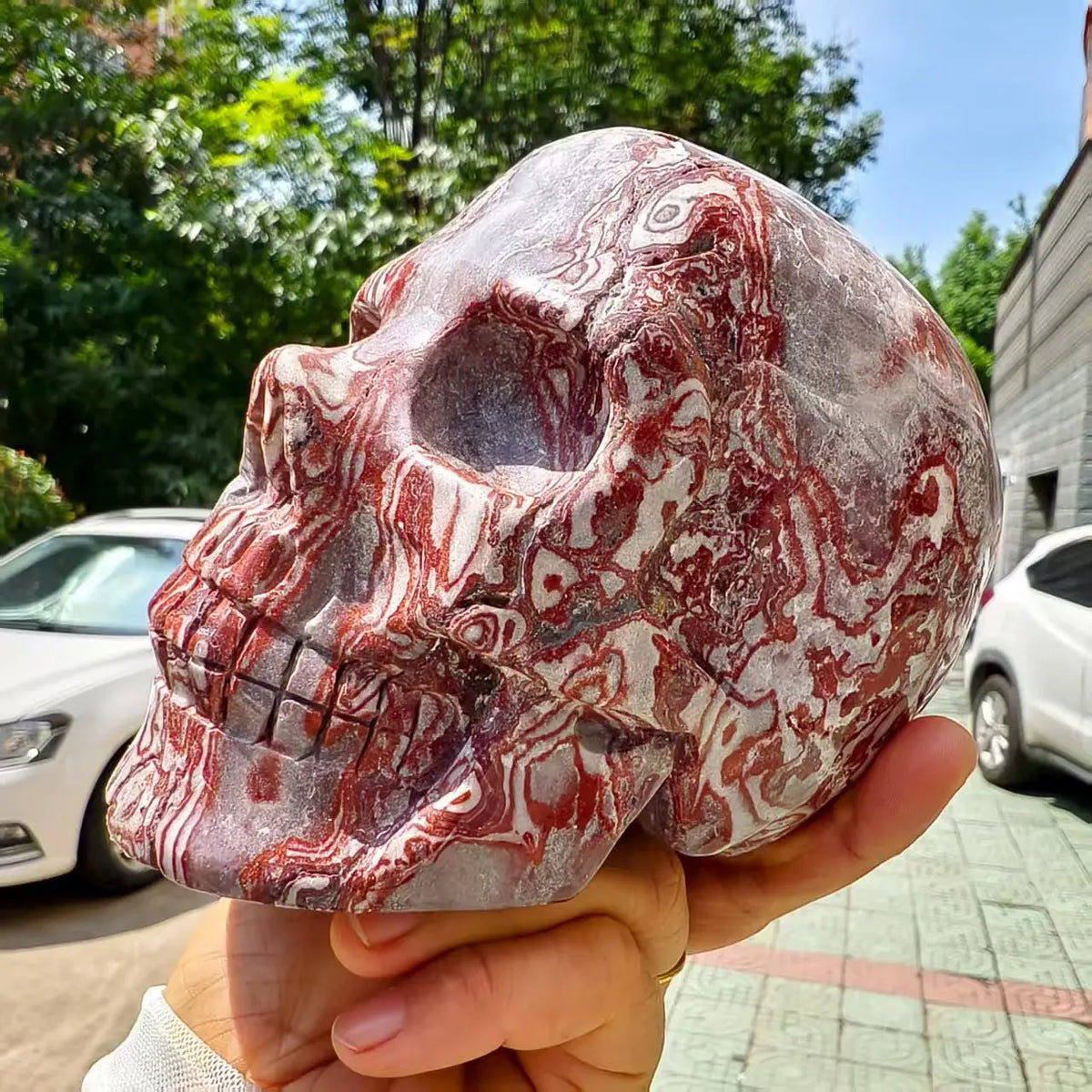 Red Agate Skull-ToShay.org
