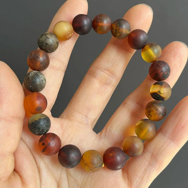 Yellow Amber Bead Bracelets-ToShay.org