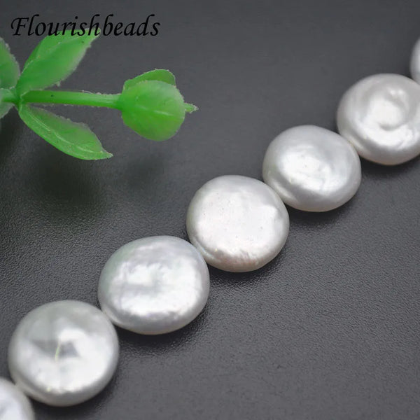 White Pearl Coin Beads-ToShay.org