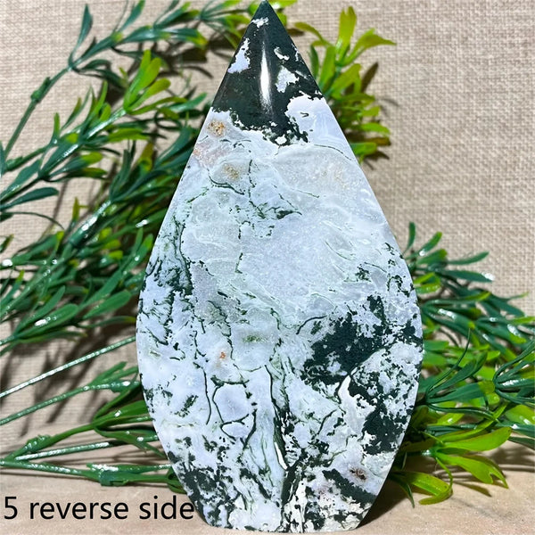 Green Moss Agate Flame-ToShay.org