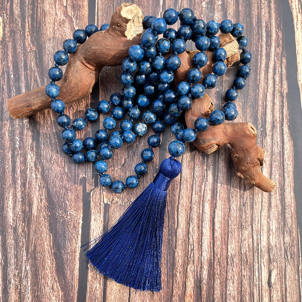 Blue Lapis Lazuli Mala Beads-ToShay.org