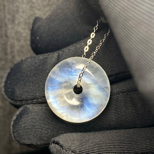 Blue Light Moonstone Donut-ToShay.org