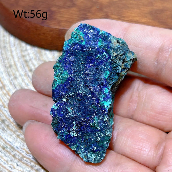 Blue Chrysocolla with Azurite Stone-ToShay.org