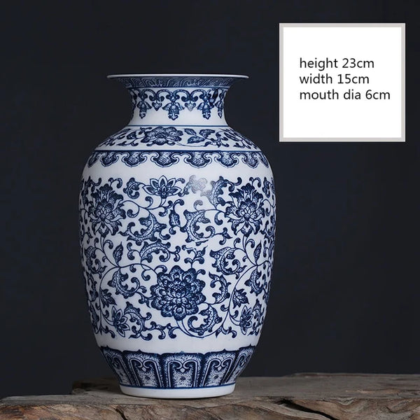 Blue White Ceramic Vase-ToShay.org