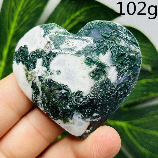 Green Moss Agate Heart-ToShay.org