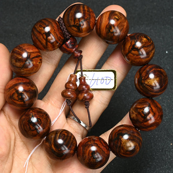 Wood Tiger Bead Bracelet-ToShay.org