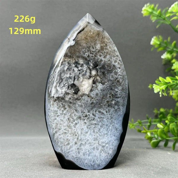 Black Onyx Geode Torch-ToShay.org