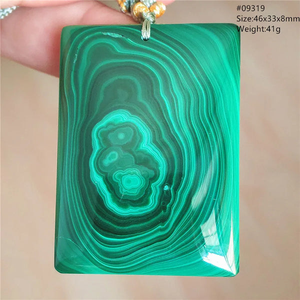 Green Malachite Chrysocolla Pendant-ToShay.org