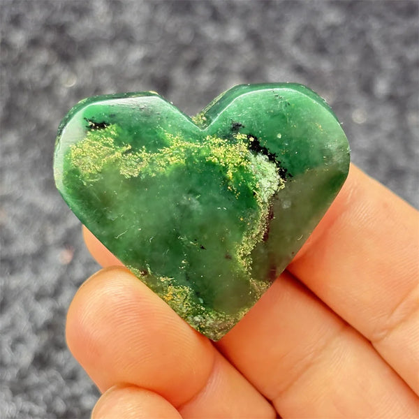 Green Emerald Stone Heart-ToShay.org