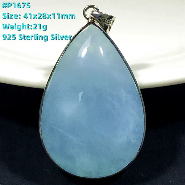 Blue Aquamarine Pendent-ToShay.org