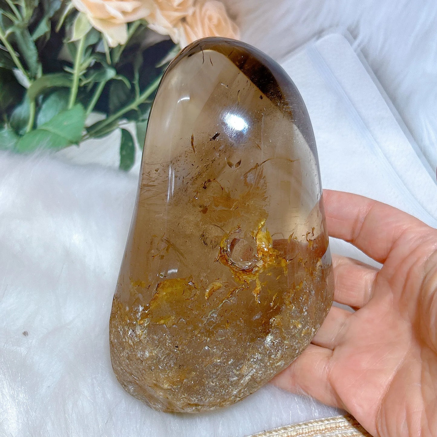 Smokey Rainbow Quartz Stone-ToShay.org